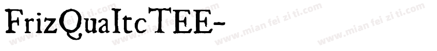 FrizQuaItcTEE字体转换