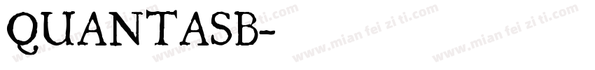 QUANTASB字体转换