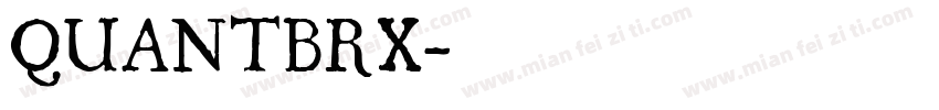 QUANTBRX字体转换