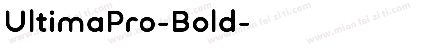 UltimaPro-Bold字体转换