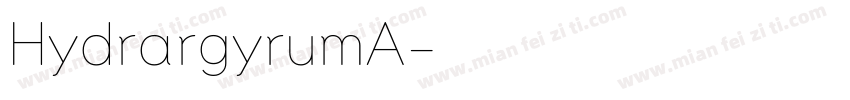 HydrargyrumA字体转换