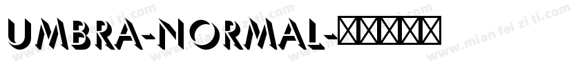 Umbra-Normal字体转换