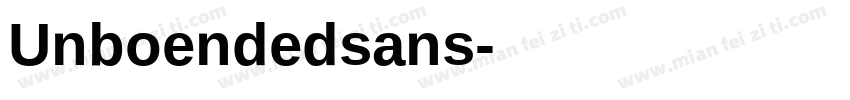 Unboendedsans字体转换