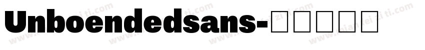 Unboendedsans字体转换