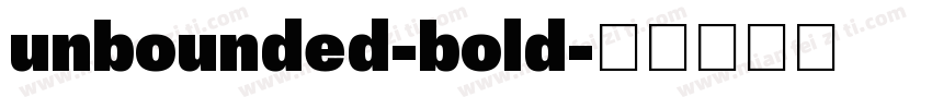 unbounded-bold字体转换