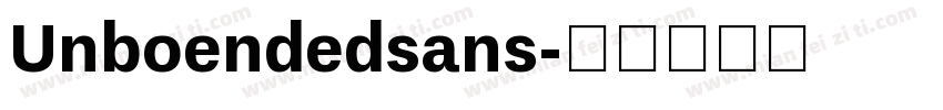 Unboendedsans字体转换