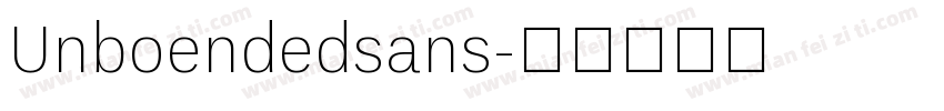 Unboendedsans字体转换