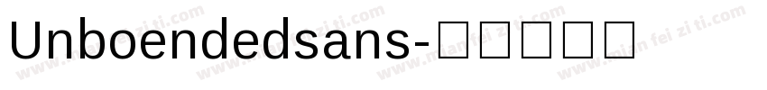 Unboendedsans字体转换