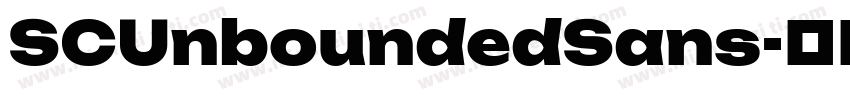 SCUnboundedSans字体转换