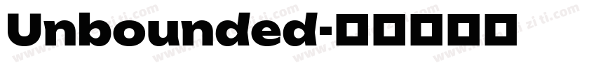 Unbounded字体转换