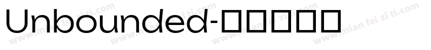 Unbounded字体转换