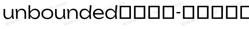 unbounded字体下载字体转换