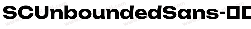SCUnboundedSans字体转换