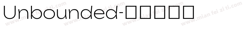 Unbounded字体转换