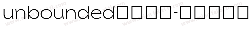 unbounded字体下载字体转换