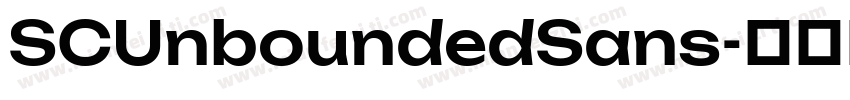 SCUnboundedSans字体转换