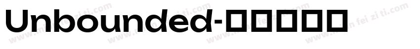 Unbounded字体转换