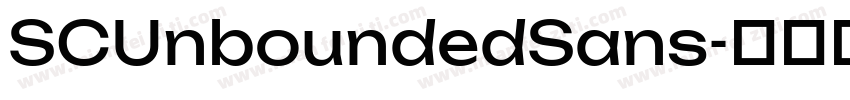 SCUnboundedSans字体转换