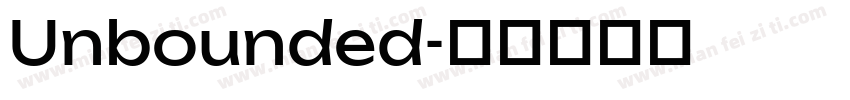 Unbounded字体转换