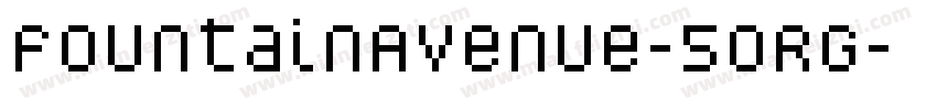 FountainAvenue-50RG字体转换