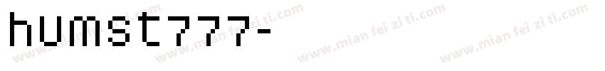 humst777字体转换