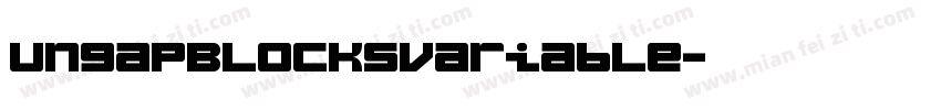 UngapBlocksVariable字体转换