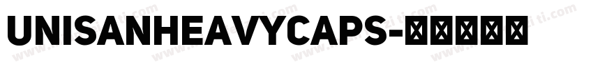 UniSanHeavyCAPS字体转换