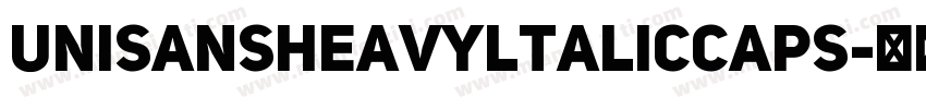 UniSansHeavyltalicCAPS字体转换