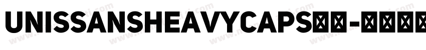 UnisSansHeavyCAPS字体字体转换