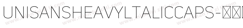 UniSansHeavyltalicCAPS字体转换