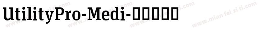 UtilityPro-Medi字体转换