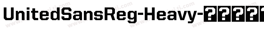 UnitedSansReg-Heavy字体转换