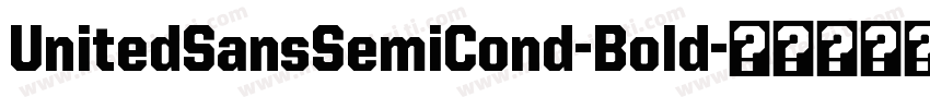 UnitedSansSemiCond-Bold字体转换
