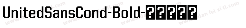 UnitedSansCond-Bold字体转换