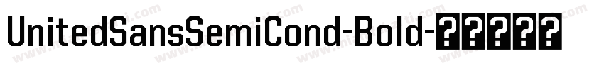 UnitedSansSemiCond-Bold字体转换
