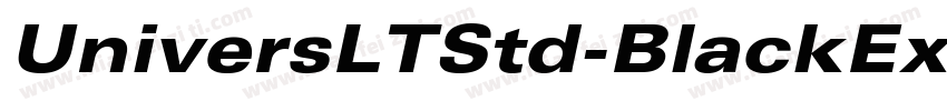 UniversLTStd-BlackEx字体转换