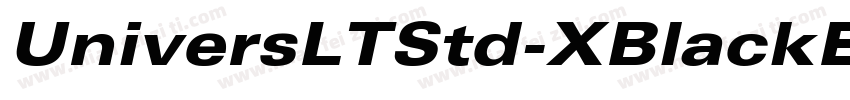 UniversLTStd-XBlackEx字体转换