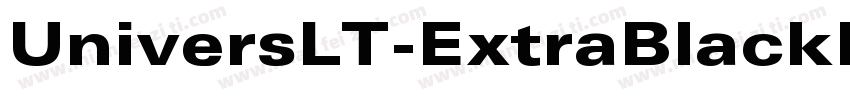 UniversLT-ExtraBlackExt字体转换