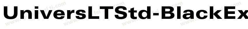 UniversLTStd-BlackEx字体转换