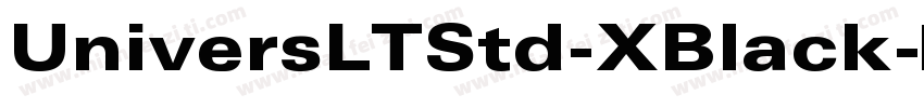 UniversLTStd-XBlack字体转换