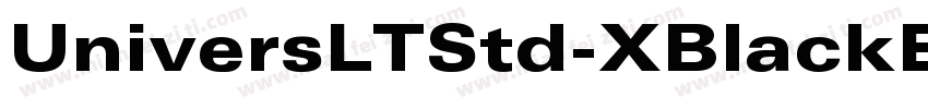 UniversLTStd-XBlackEx字体转换