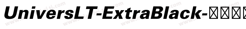 UniversLT-ExtraBlack字体转换