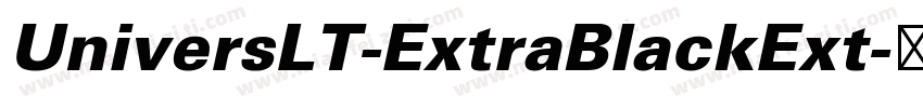 UniversLT-ExtraBlackExt字体转换