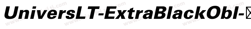 UniversLT-ExtraBlackObl字体转换