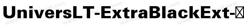 UniversLT-ExtraBlackExt字体转换