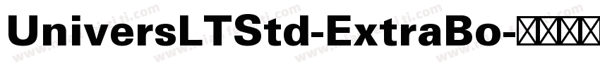 UniversLTStd-ExtraBo字体转换