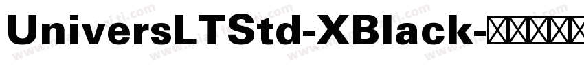 UniversLTStd-XBlack字体转换