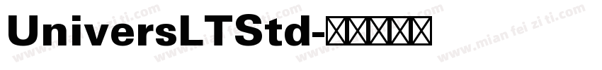 UniversLTStd字体转换