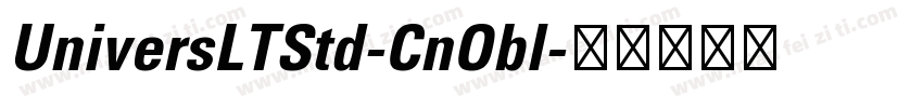 UniversLTStd-CnObl字体转换