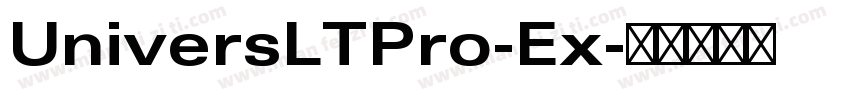 UniversLTPro-Ex字体转换